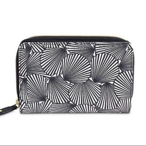 Kim Rogers Wallet NWT Navy- White - Gold - Zipper